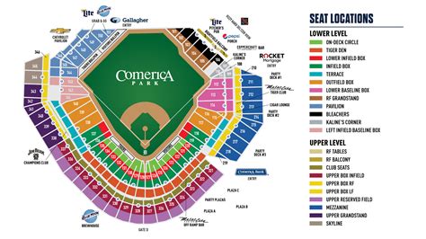 Tigers Seating Chart Comerica Park