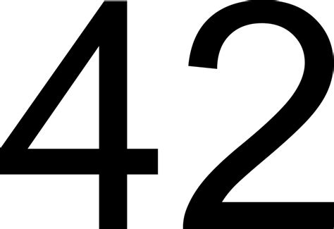 42 — сорок два натуральное четное число число каталана C5 в ряду