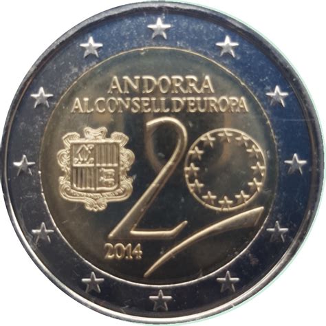 2 Euro Council Of Europe Andorra Numista