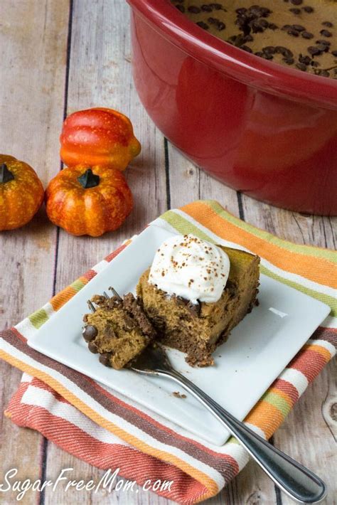 Many diabetics may think they can't enjoy the delicious fall flavor of pumpkin. Crock Pot Sugar-Free Pumpkin Pie Bars | Recipe | Pumpkin recipes, Sugar free recipes, Sugar free ...