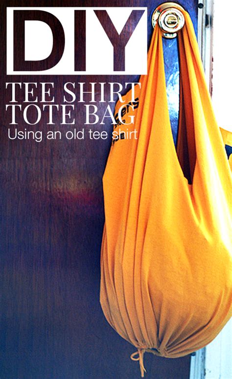 No Sew Projects How To Make A Diy Tote Bag From An Old T Shirt This
