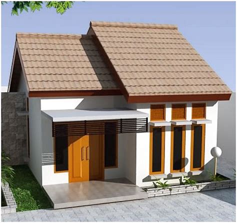 Nampak desain rumah yang elegan dengan ornamen dinding dan pewarnaaan yang pas membuat rumah tersebut menarik. 65 Model Desain Rumah Minimalis 1 Lantai Idaman | Dekor Rumah