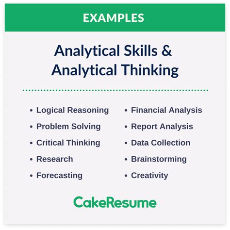 analytical skills revealed definitions examples ways to improve cakeresume
