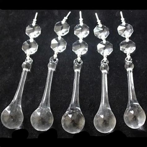 2080mm Crystal Raindropclear Crystal Pendants Crystal Trimming Drop
