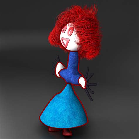 3d Cartoon Redhead Telegraph