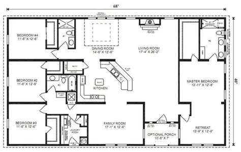 4 Bedroom Ranch House Plans Featured House Plan Pbh 3153 Professional