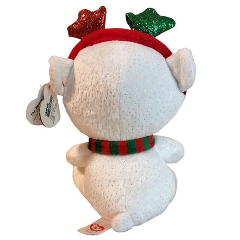 Ty Beanie Boo Boos Holiday Christmas Frost The Polar Bear Plush Toy Claires 6 Ebay