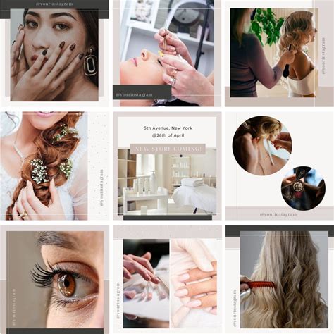 30 Beauty Salon Instagram Post Templates Canva Templates Etsy