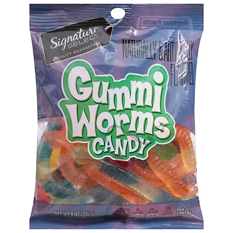 Signature Select Candy Gummi Worms 8 Oz Albertsons