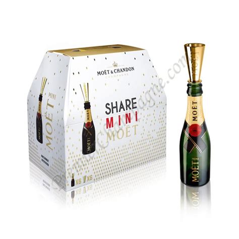 Moet And Chandon Imperial Brut 6 X 187ml Mini Bottles With Sippers