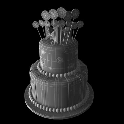3d Models Birthday Cake 3d Model Cgtrader