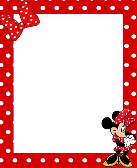 Minnie Mouse Border Minnie Mouse Frame Mickey E Minnie Mouse Minnie 23a