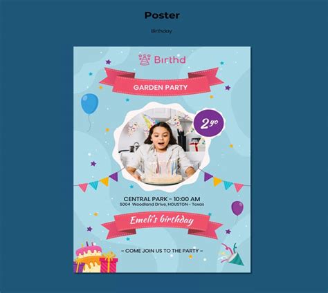 دانلود 4 فایل لایه باز کارت دعوت تولد کودک