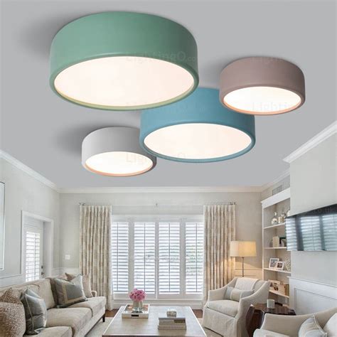 Different size ceiling lights are available, and you can usually choose an energy efficient globe with your preferred brightness and colour temperature. 1 Light Nordic Ceiling Lights with Acrylic Shade for ...