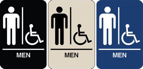 Need A Braille Ada Signs We Have Mens Handicapped Restroom Signs