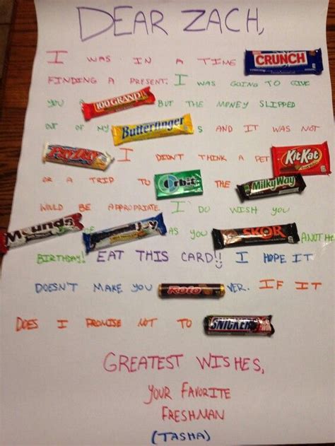 I wish you a very happy valentine's day. Birthday Present! Teenage boy! Easy! | DIY | Pinterest ...