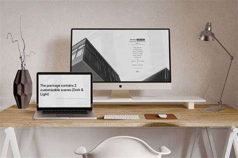 Workspace With Imac Scene Creator Mockup Set Mockup World