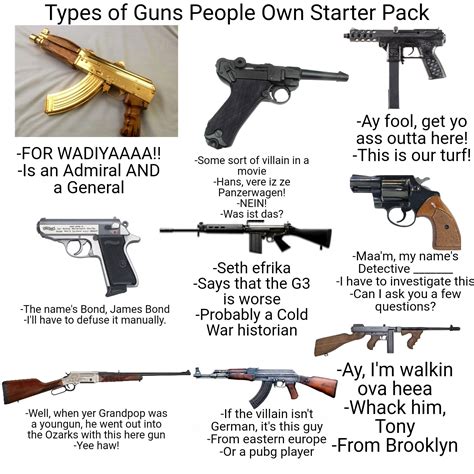 All Types Of Guns And Their Names Maidase