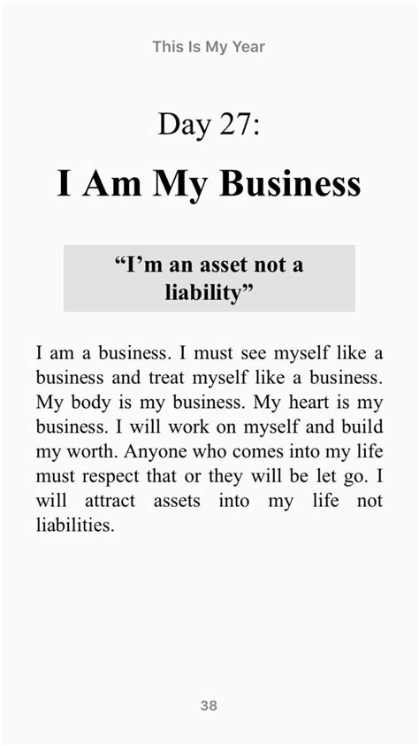 A Page From The Book Day 27 I Am My Business