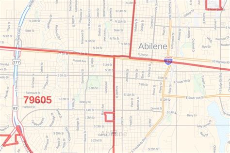 Abilene Tx Zip Code Map