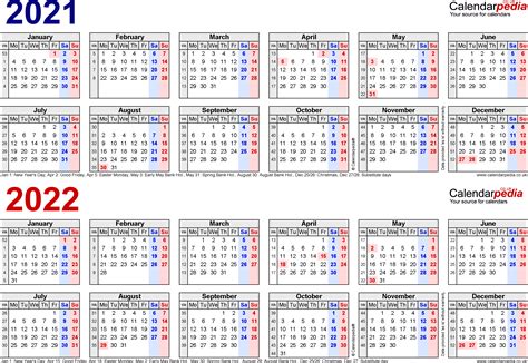 2021 Calendar 2022 Printable With Holidays Uk Printable Calendar 2021