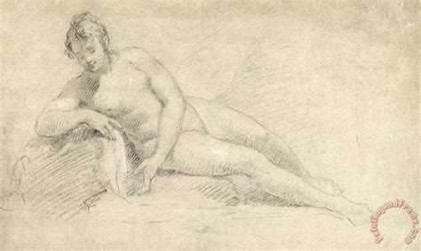 William Hogarth Study Of A Female Nude Painting Study Of A Female