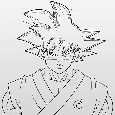 Goku Tournament Art 1line Art By Aubreiprince On Deviantart
