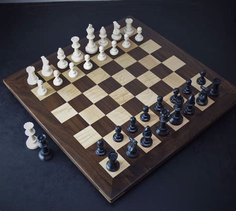 Sweet Hill Wood Chess Boards Wood Chess Board Black Walnut And Curly