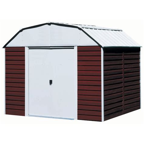 Arrow 10 Ft X 8 Ft Galvanized Steel Storage Shed In The Metal Storage