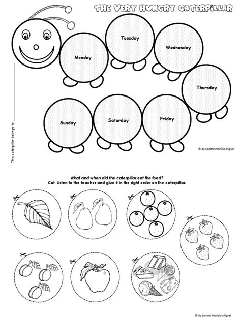 Very Hungry Caterpillar Sequence Printable Printable Word Searches