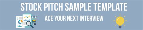 Stock Pitch Sample Template Proven Examples To Help Ace Your
