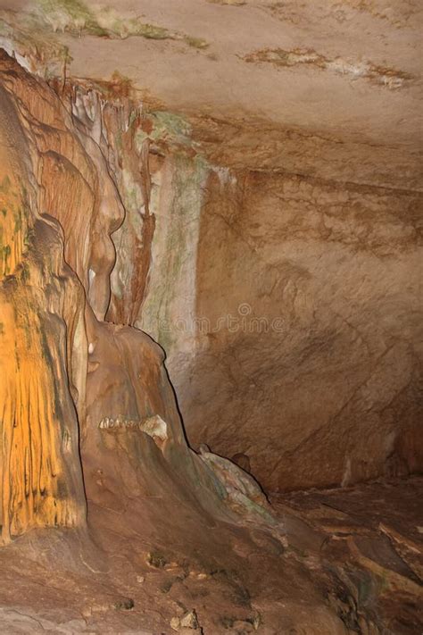 Underground Cave With Stalactites And Stalagmites Stock Photo Image
