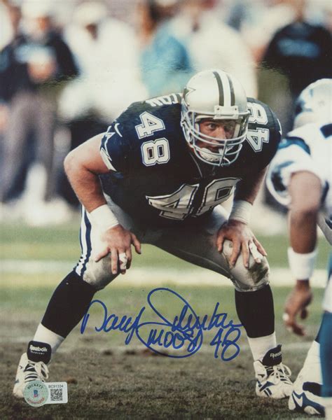 Daryl Moose Johnston Signed Cowboys 8x10 Photo Beckett Pristine