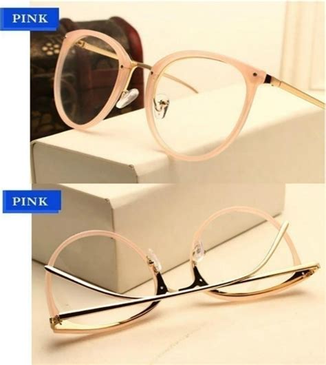 kottdo fashion retro women eyeglasses cat eye metal full glasses frame optical spectacles round