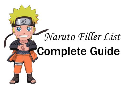 Naruto Filler List Trendy Tarzen