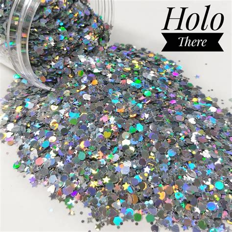 Holographic Silver Chunky Glitter Mixholo Theresolvent Etsy