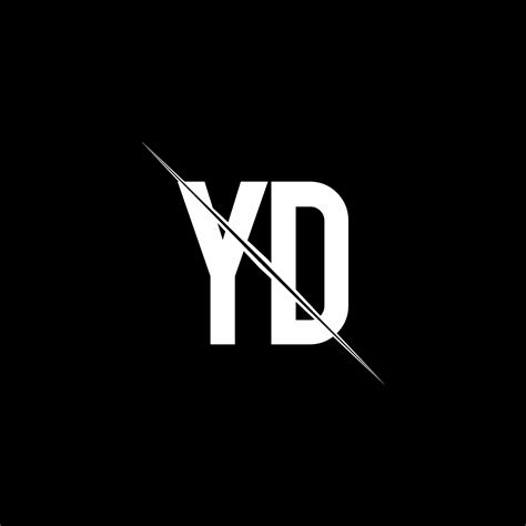 Yd Logo Monogram With Slash Style Design Template 3746968 Vector Art At