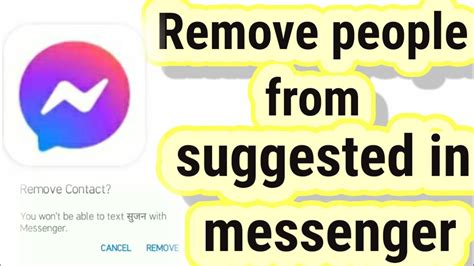 How To Remove Suggested On Messenger Delete Suggested Messenger