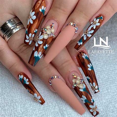 Cute Spring Long Coffin Nails Ideas Of 2020 Stylish Belles