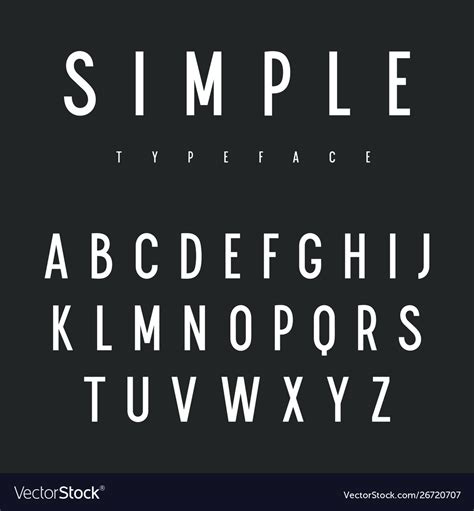 Sans Serif Typeface