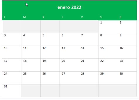 Calendario 2022 Descargar Plantilla En Excel Siempre Excel