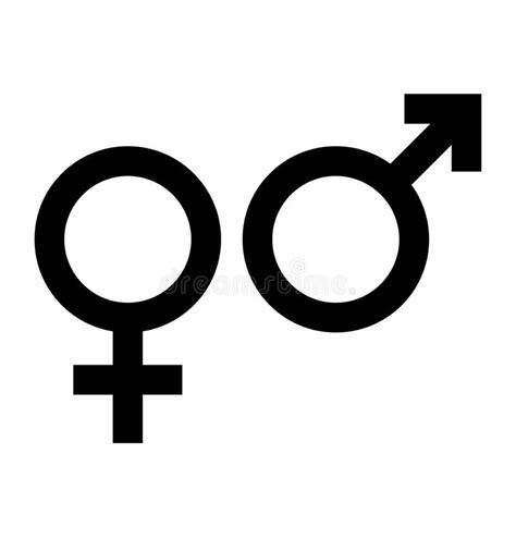 Gender Sex Icon Symbol Vector Isolated On White Stock Vector