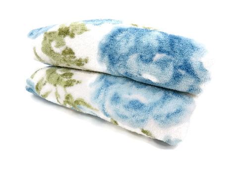 Vintage Bath Towels Free Shipping Towel Set Blue Rose