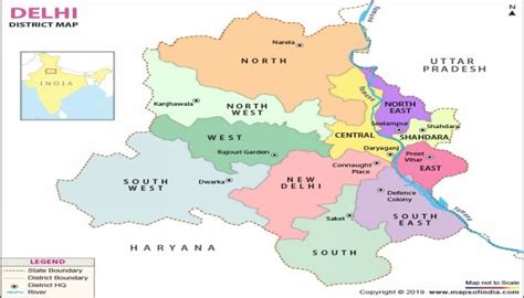 Districts Of Delhi Delhi Information