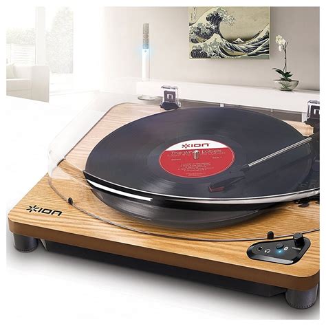 Ion Audio Air Lp Bluetooth Turntable With Usb Conversion Wood Na