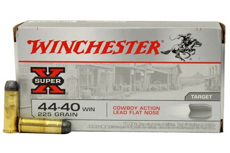 Winchester 44 40 Win 225 Gr Lead Flat Nose Super X Cowboy Action 50box