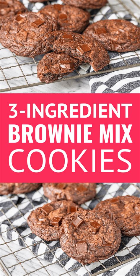Easy Brownie Mix Cookies 3 Ingredients Unsophisticook