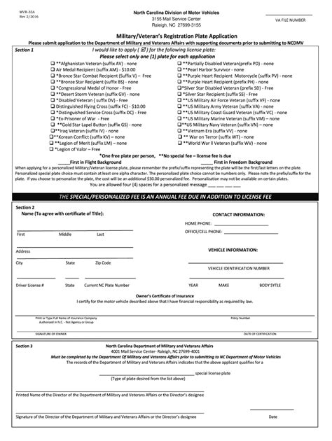 2015 2021 Form Nc Mvr 33a Fill Online Printable Fillable Blank