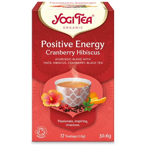 Yogi Tea Pozitív Energia Bio Tea Tőzegáfonyával és Hibiszkus