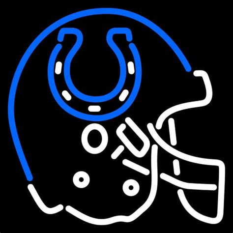 Custom Indianapolis Colts Helmet Logo Nfl Neon Sign Neon Sign Usa